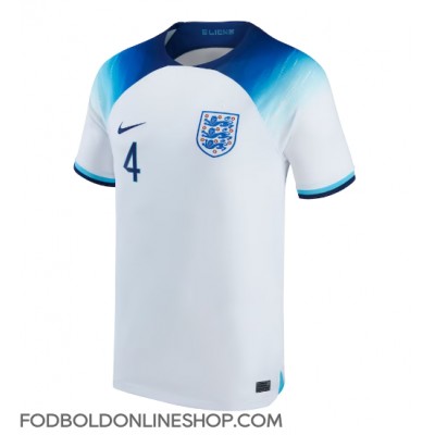 England Declan Rice #4 Hjemmebanetrøje VM 2022 Kortærmet